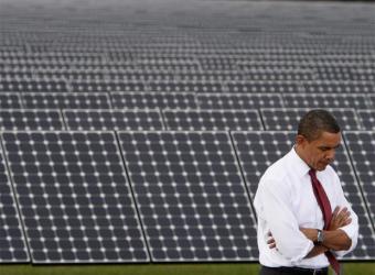 Barack Obama, durante una visita a la planta de energa solar de DeSoto en Arcadia (Florida).- REUTERS